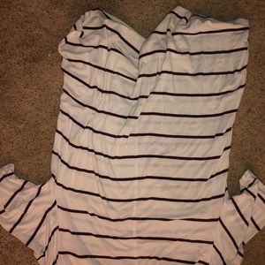 Striped loose fitting T shirt
